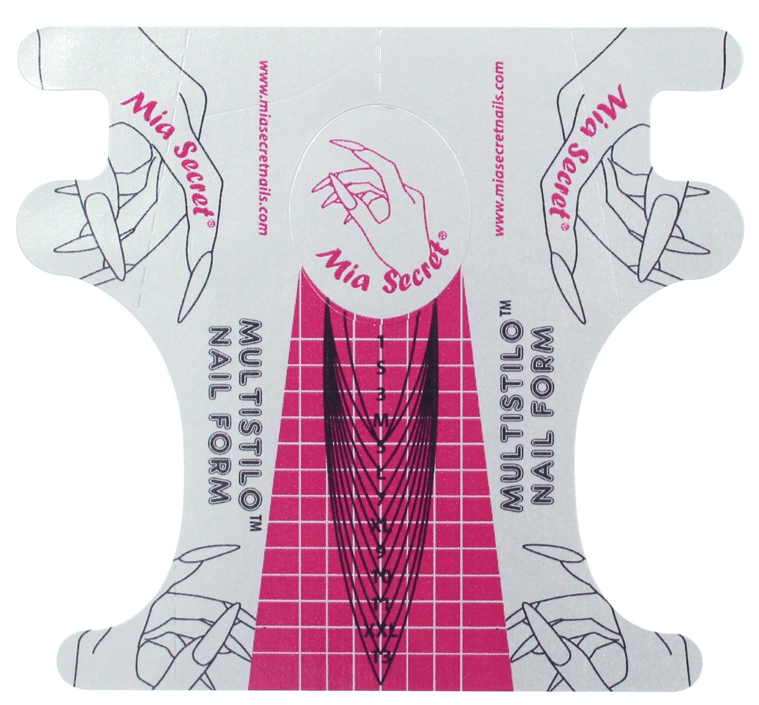 *Silver Nail Form (Multistilo) - Roll 500/per roll