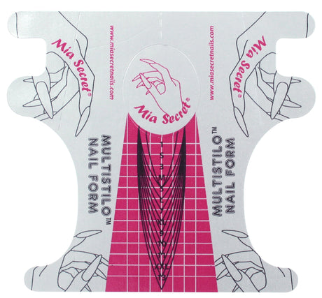 *Silver Nail Form (Multistilo) - Roll 500/per roll