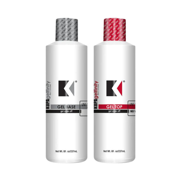 *Top Coat & Gel Base Coat Combo 8oz - Kupa