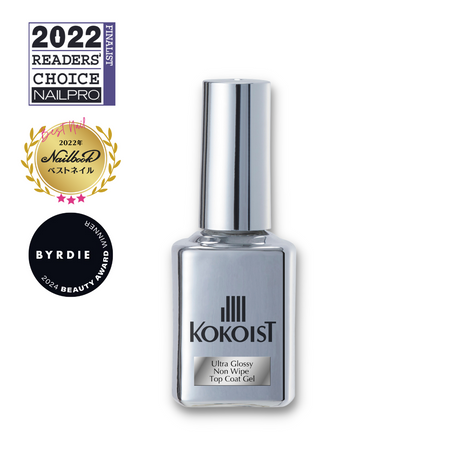 Ultra Glossy Non Wipe Top Coat Gel 15ml - Kokoist