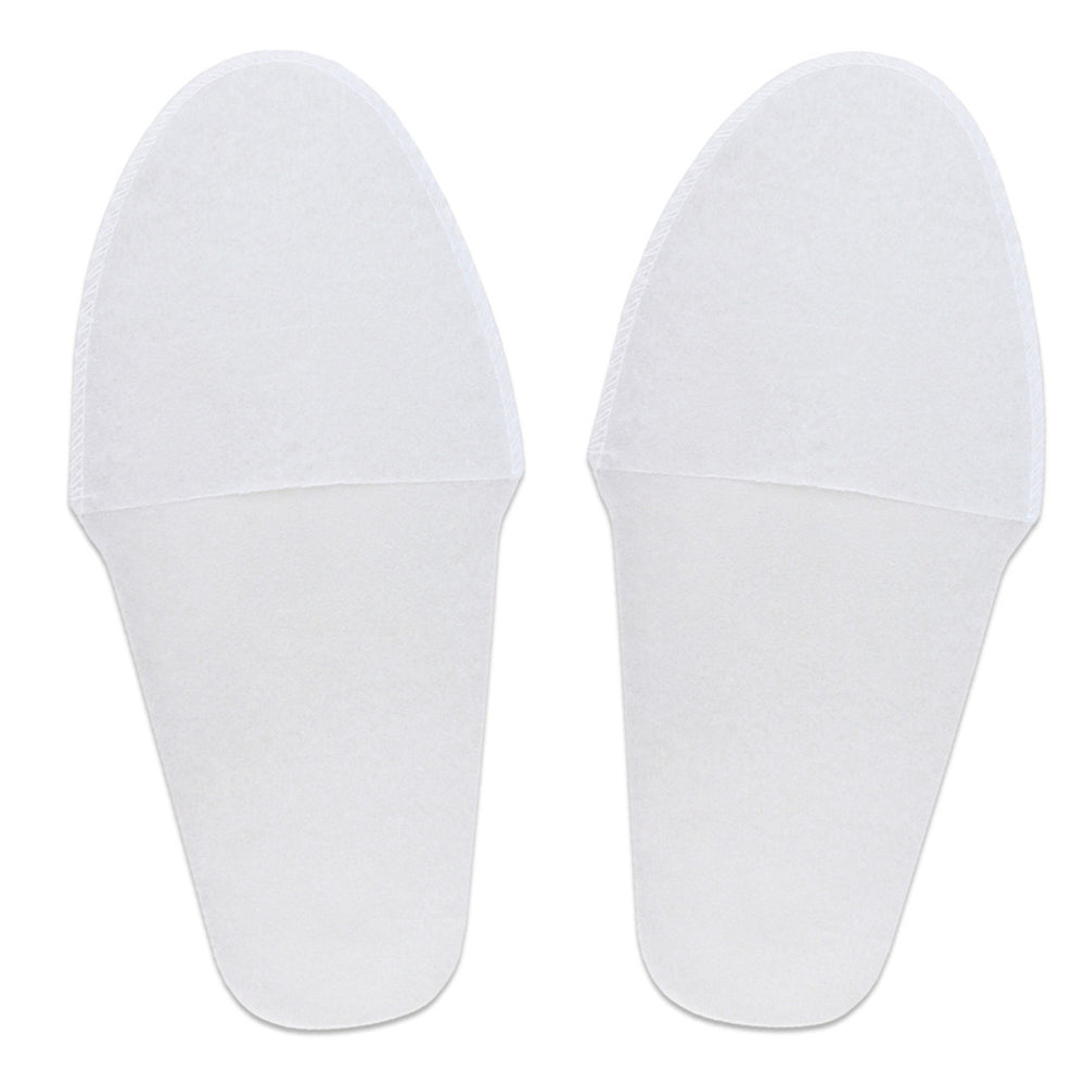 Disposable Stitched Pedicure Slipper White - 25 Pairs Pack