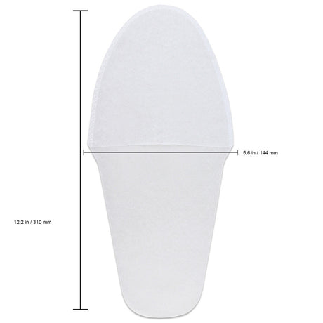 Disposable Pedicure Slipper White - 25 Pairs Pack