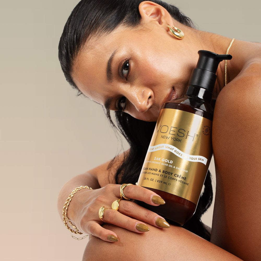 Vegan Hand & Body Crème 24K Gold - 28oz