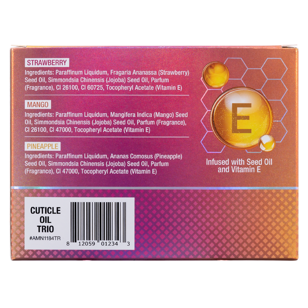 *Cuticle Oil Trio 0.5 - Mango | Strawberry | Pineapple
