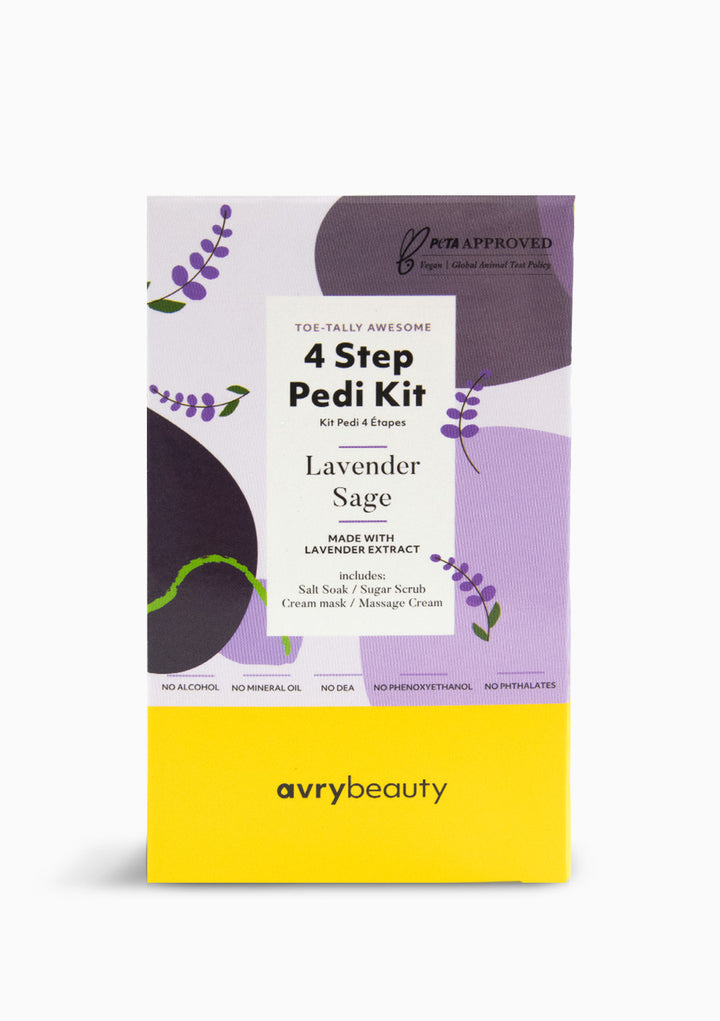 *4 Step Pedi Kit - Lavender & Sage - (Case 50PC)