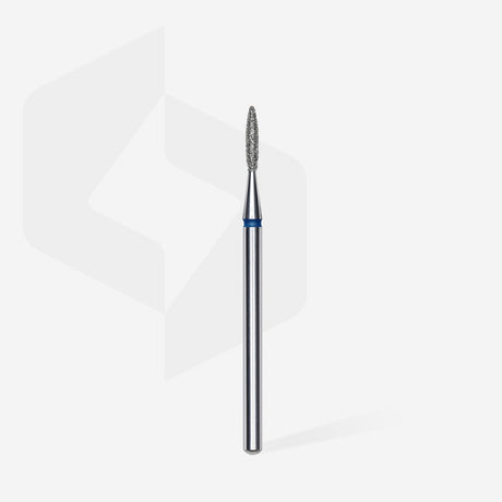 Bit #310 - Diamond nail drill bit pointed flame blue, head diameter 1,6 mm, working part 8 mm - EXPERT