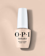 OPI GelColor Berlin There, Doin' That gel nail polish bottle in a soft beige taupe shade
