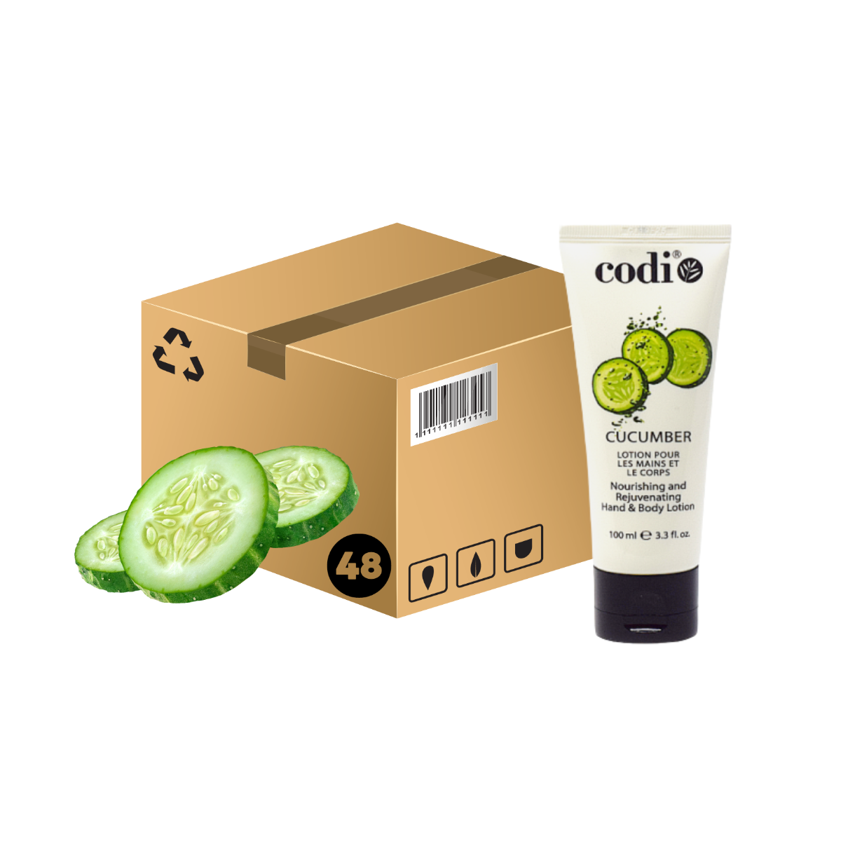 *Case (48) Hand & Body Lotion Cucumber - 100ml