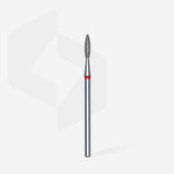 Bit #306 - Diamond nail drill bit flame red head diameter 2,1mm / working part 8mm - EXPERT