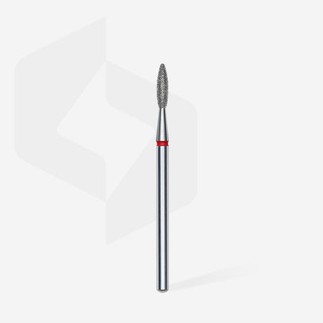 Bit #306 - Diamond nail drill bit flame red head diameter 2,1mm / working part 8mm - EXPERT