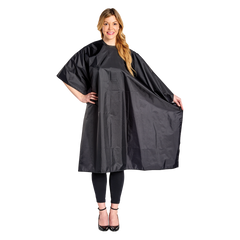 Nylon Styling Cape, Snap Neck Closure