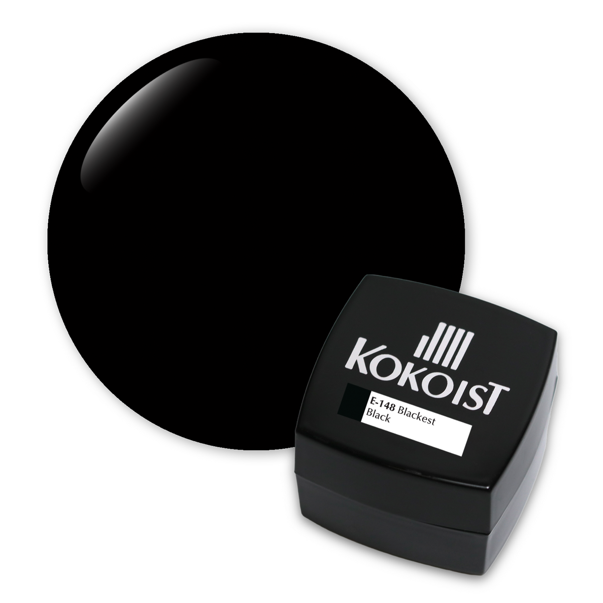 E-148 Blackest Black Excel Color Gel 2.5g - Kokoist
