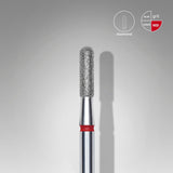 Bit #302 - Diamond Nail Drill Bit Rounded Cylinder Red, Head Diameter 2,3 mm, Working Part 8 mm - EXPERT