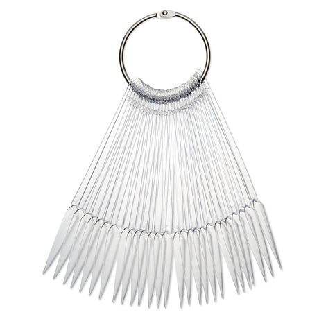 Stiletto Nail Tip Display - 200 Sticks & 5 Rings
