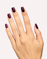 Hand with Every Month is Oktoberfest gel manicure