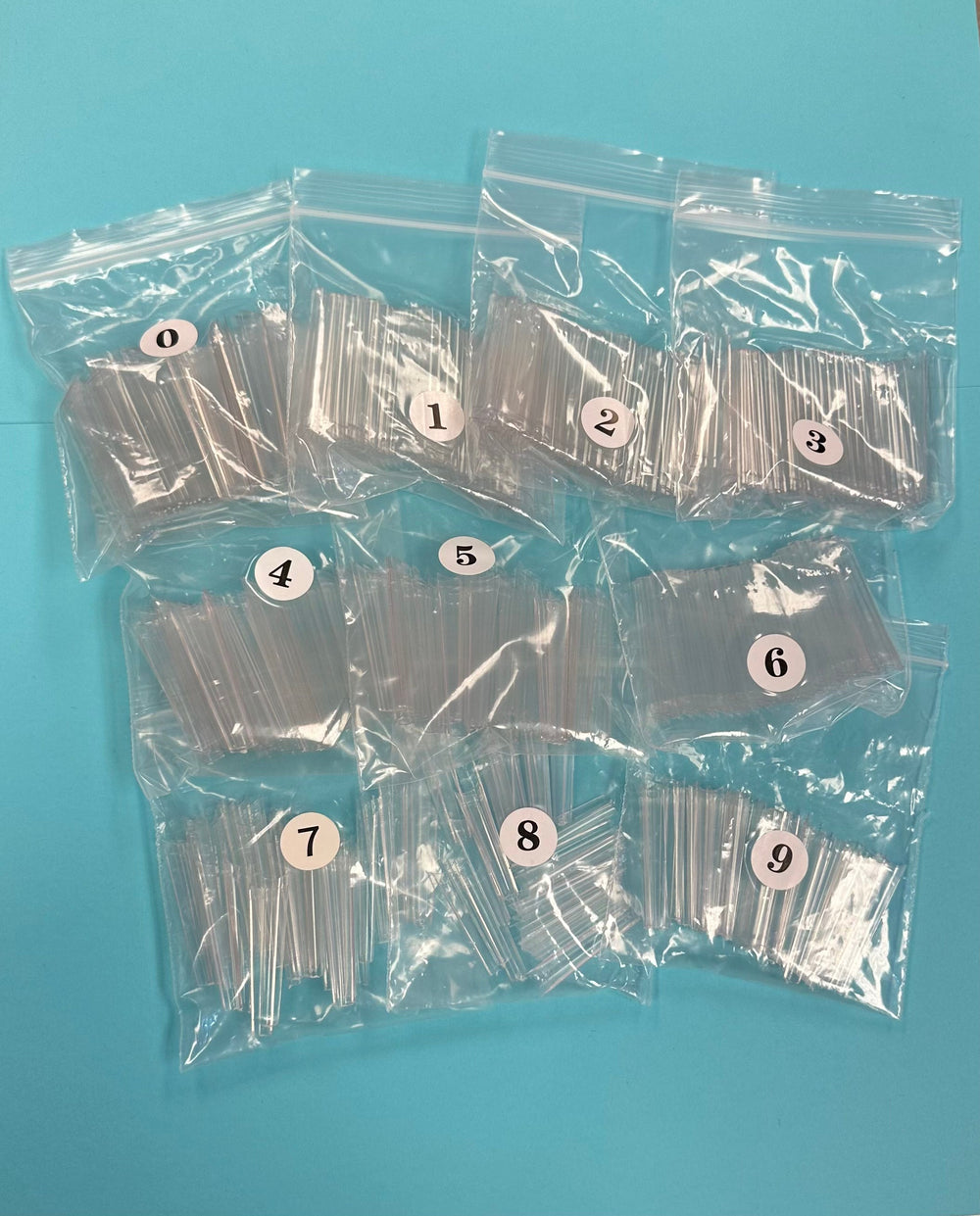 Refill XL No C  Coffin Clear Acrylic Nail Tip - 1 bag 50 pcs