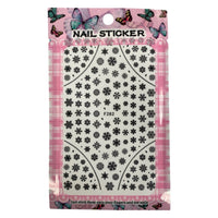 Nail Sticker - F282 Snowflake Black