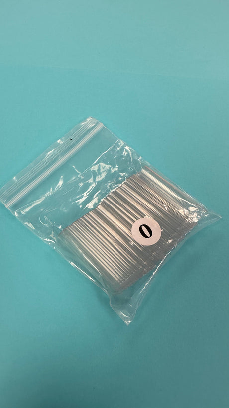 Refill XL Square No  C  Clear Acrylic Nail Tip  - 1 bag 50 pcs