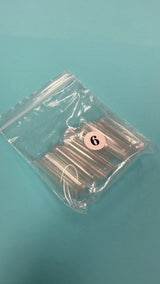 Refill XL Square No  C  Clear Acrylic Nail Tip  - 1 bag 50 pcs