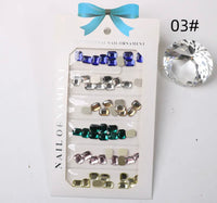 Mix Crystal  Rhinestones - 6 Color Medium S