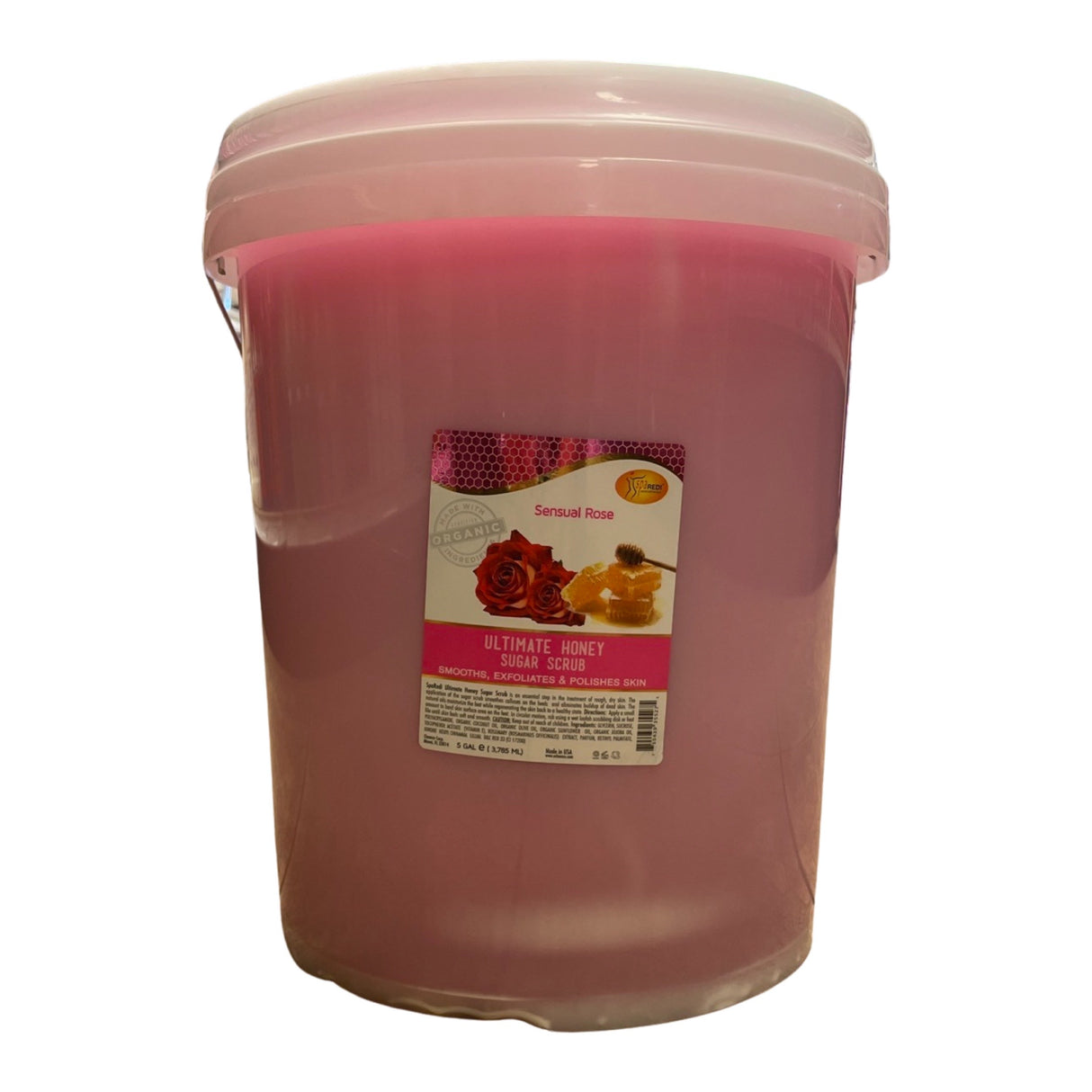 Sensual Rose Honey Sugar Scrub Gel - 5gal Pail