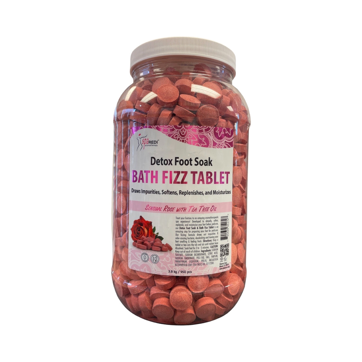 Sensual Rose Bath Fizz - 128oz (aprox 950)