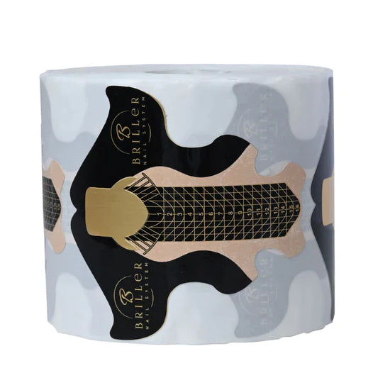 XL Briller Nail Forms  Roll 100 per roll - Briller