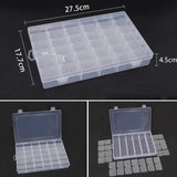 Compartment Box - 36 Slots Clear