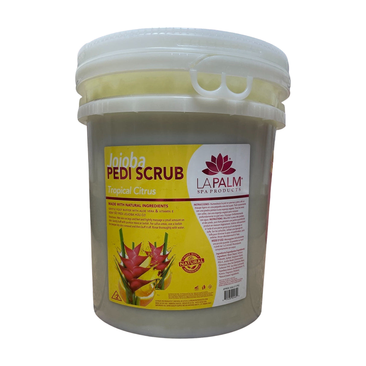Tropical Citrus Jojoba Pedi Scrub - 5 Gal Pail *