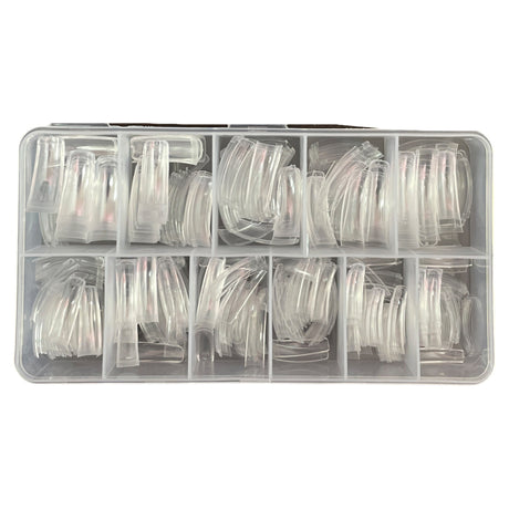 Acrylic Nail Tips Box 0 to 10 – Clear DND