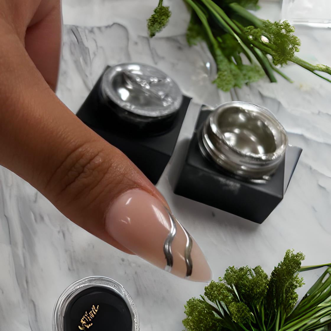 Metal Silver Painting Gel  - Chrome Effect