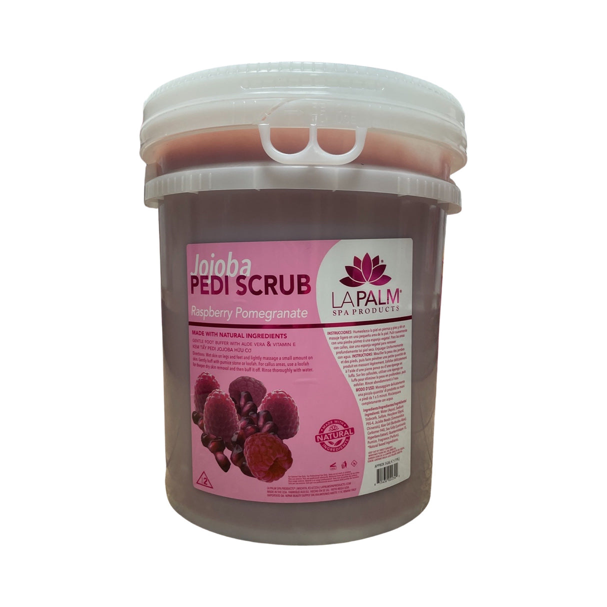 Raspberry Pomegranate Jojoba Pedi Scrub - 5 Gal Pail *