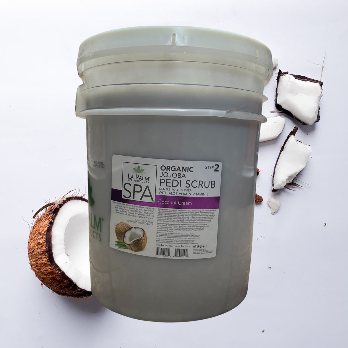 Coconut Cream Jojoba Pedi Scrub - 5 Gal Pail