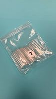 Refill XL Square No  C  Clear Acrylic Nail Tip  - 1 bag 50 pcs