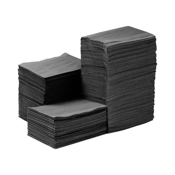 Dental Bibs - Black  Color-Pack of 125