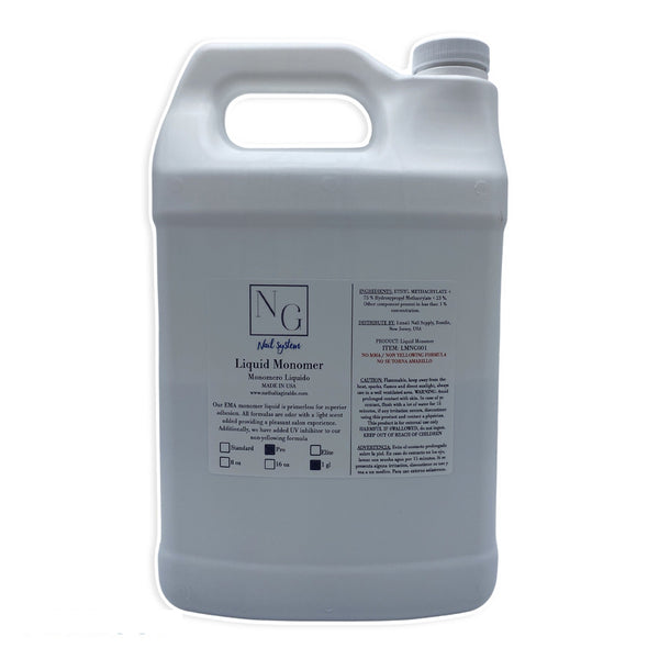 NG Nail System - Slow Dry Monomer 64oz (No MMA)
