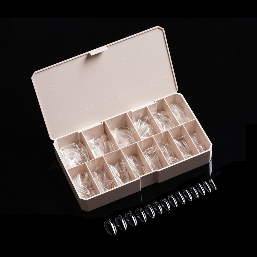 PRO-X Soft Gel Nail Tips 20 - Natural Almond Medium (14 Sizes | 600pc)