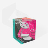 Bit #220 - Elongated pedicure disc PODODISC M EXPERT and set of disposable files 180 grit 5 pcs (10 mm)