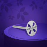 Bit #220 - Elongated pedicure disc PODODISC M EXPERT and set of disposable files 180 grit 5 pcs (10 mm)