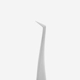 Professional lash tweezers with fiber tips, L-shaped, 65' EXPERT 40 TYPE 12