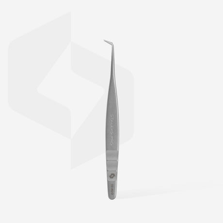 Professional lash tweezers with fiber tips, L-shaped, 70' EXPERT 40 TYPE 2