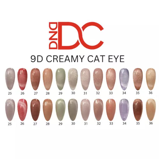 *DND DC Cat Eye 9D - Creamy Cat Eye 12 Colors