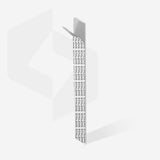 Adhesive nail files for straight base on a soft foam layer, 100 grit (30 pcs) - EXPERT 20