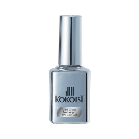 Ultra Glossy Non Wipe Top Coat Gel 15ml - Kokoist