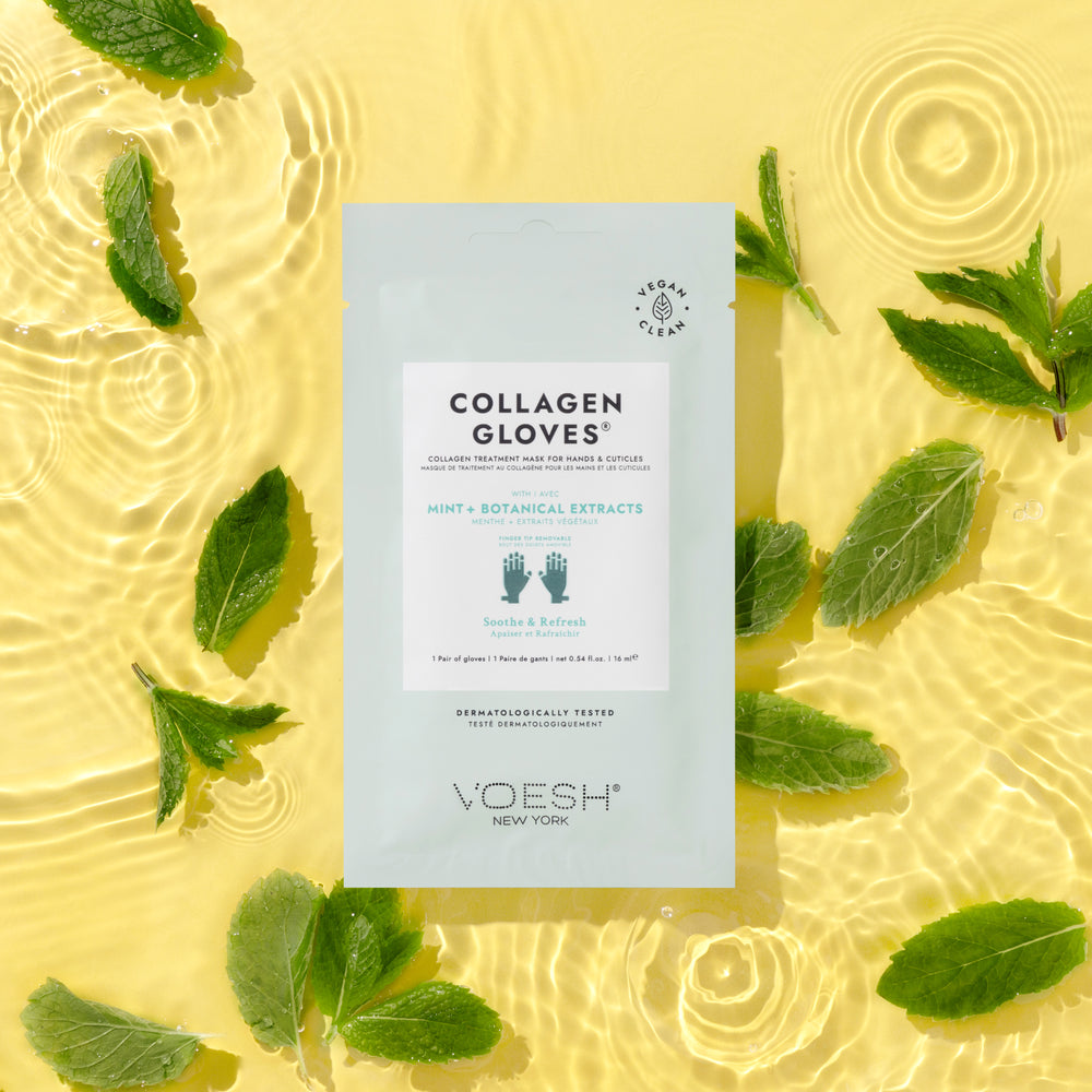 Collagen Gloves With Mint & Botanical Extracts - 1pc