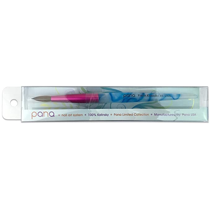 Brush Blue Acrylic Handle - Size 8 (Round)