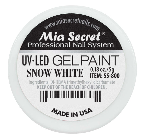 UV LED Snow White Gel Paint 0.18oz