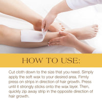 GIGI Bleached Muslin Epilating Roll, 3.5" Wide - 40 Yards