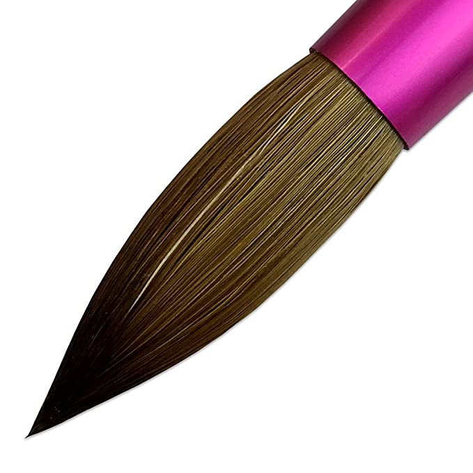 Brush Blue Acrylic Handle - Size 16 (Round)