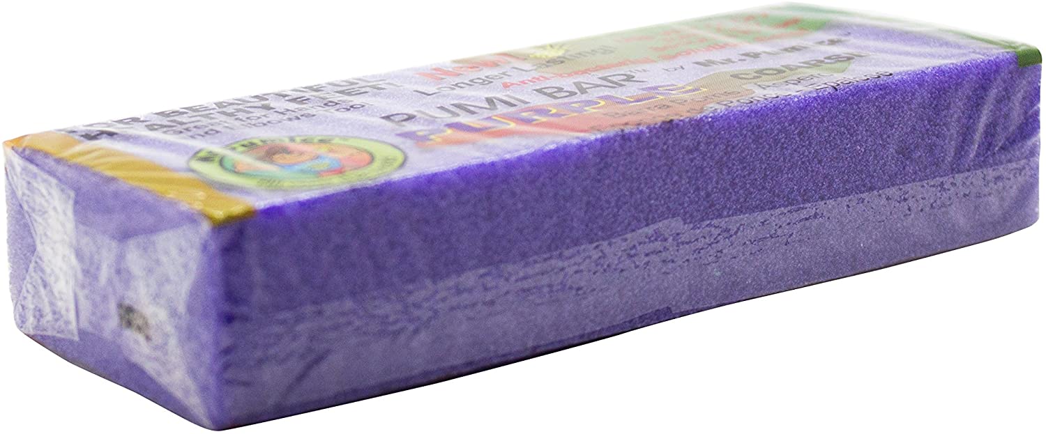 Purple Pumi Bar (Coarse) - 1 Piece Callus Remover Bar